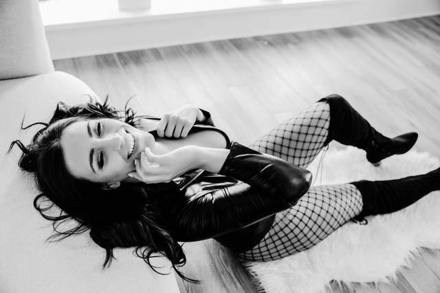 Black and white