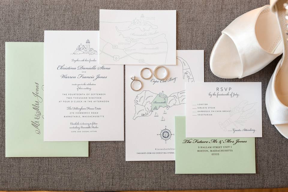 Custom Invitations (Mint)