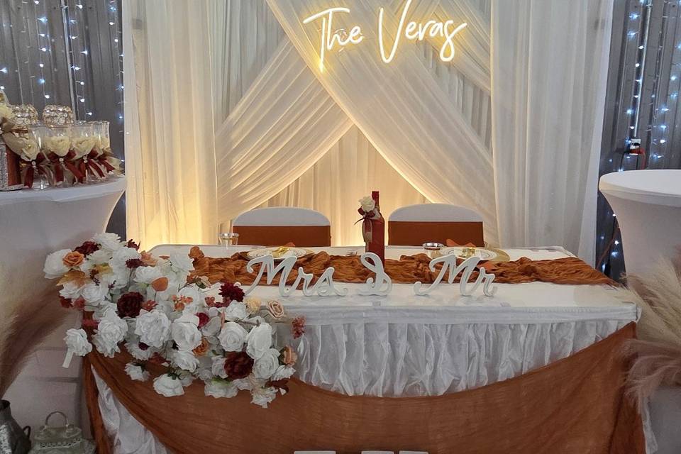 Sweetheart table