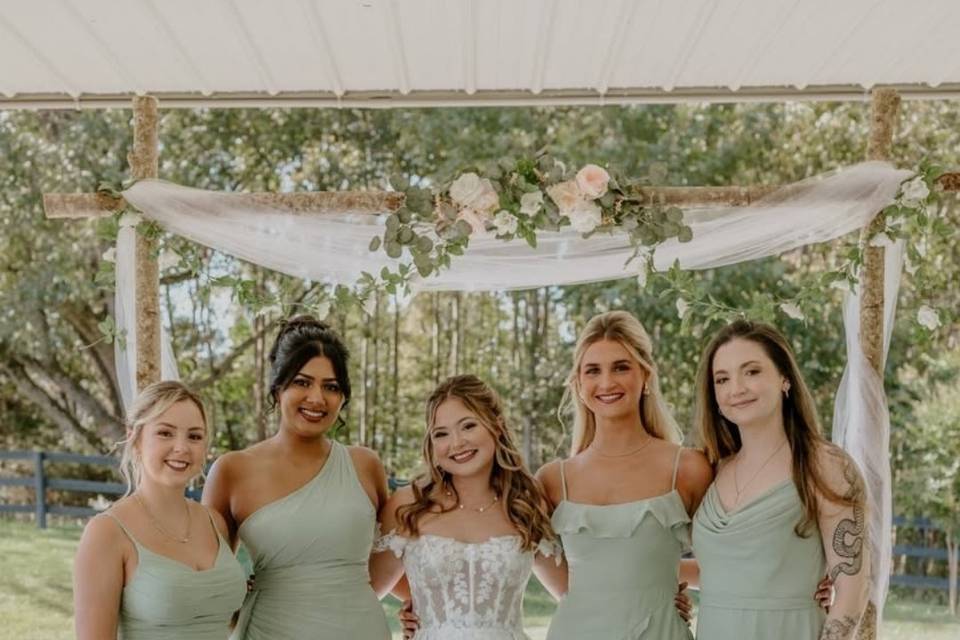 Bride w/ Girls