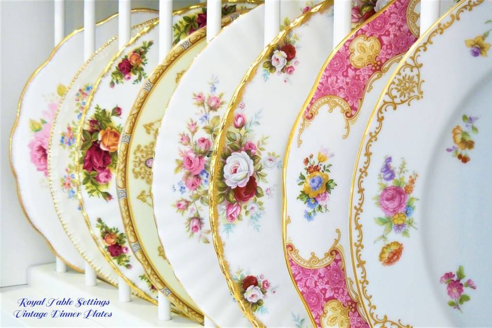 Floral Dinner Plates.