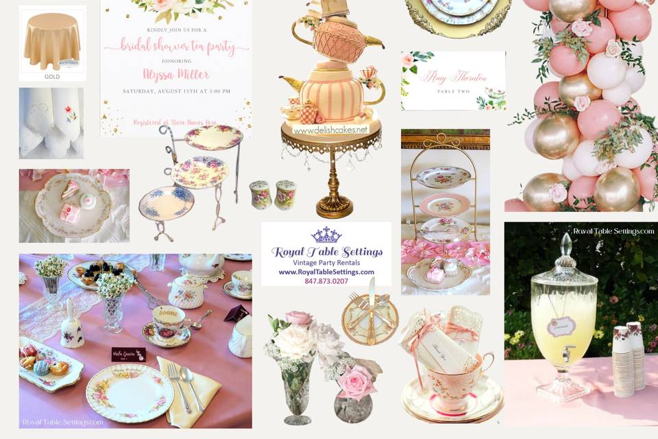 Pink & Gold Tea Party!