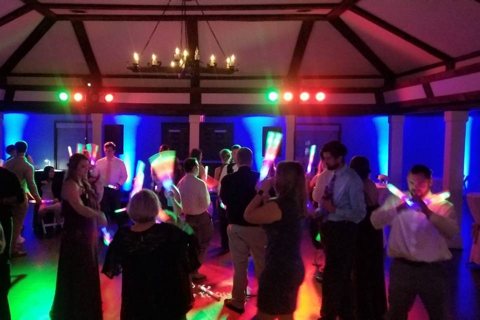 Multicolored dance lights