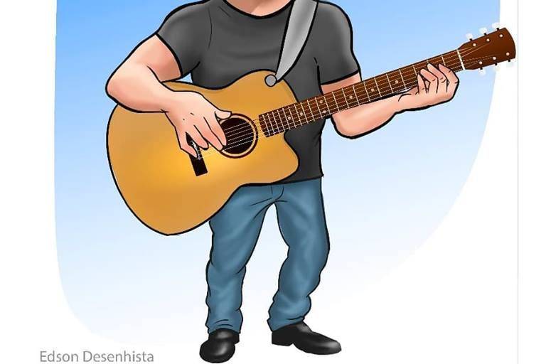 caricature guitar