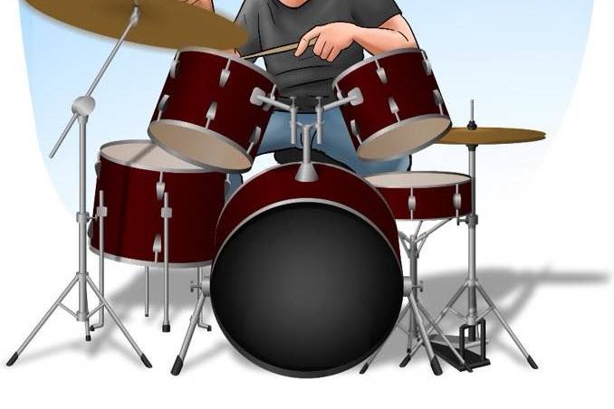 caricature drums