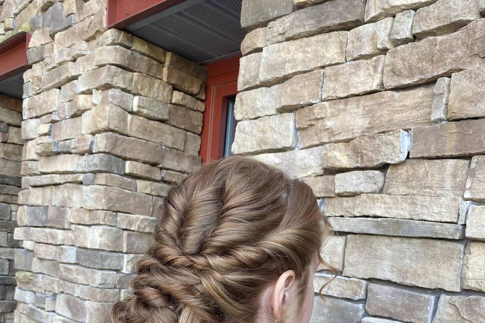 TWISTED TEXTURED UPDO