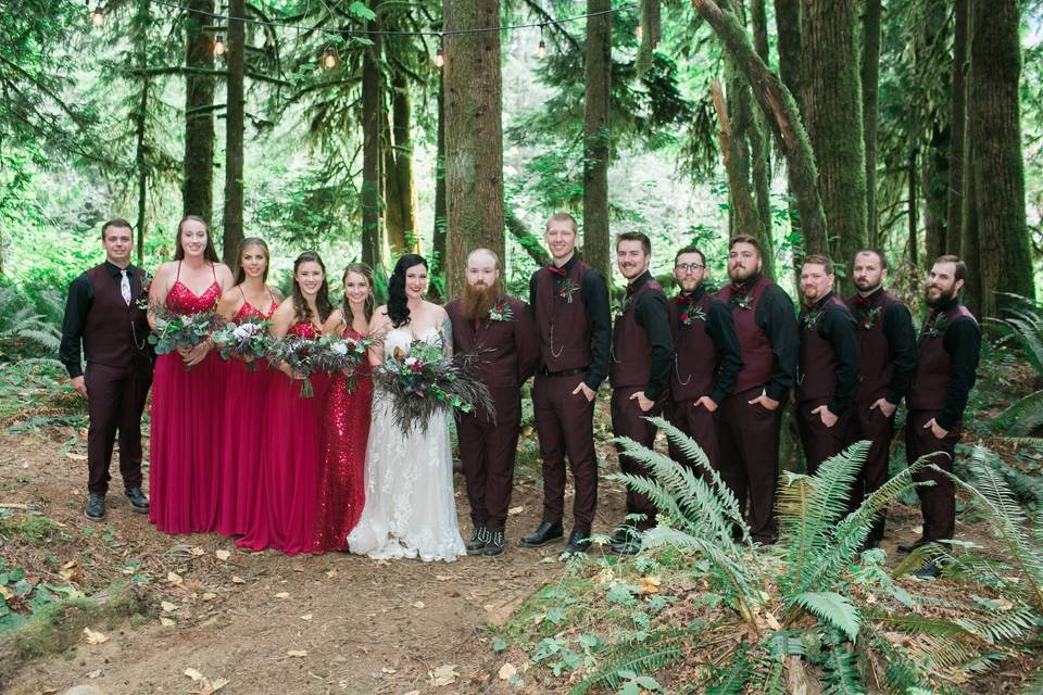 Forest Wedding Party-1