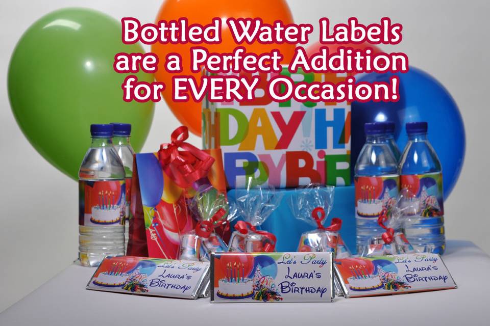 A sample of many of the different items that can be personalized