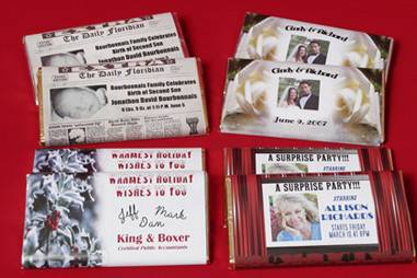 Need bigger candy bars???  We can personalize these as well!
