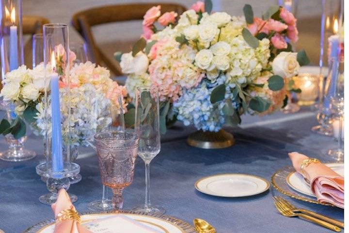 Pastel floral Guest Table
