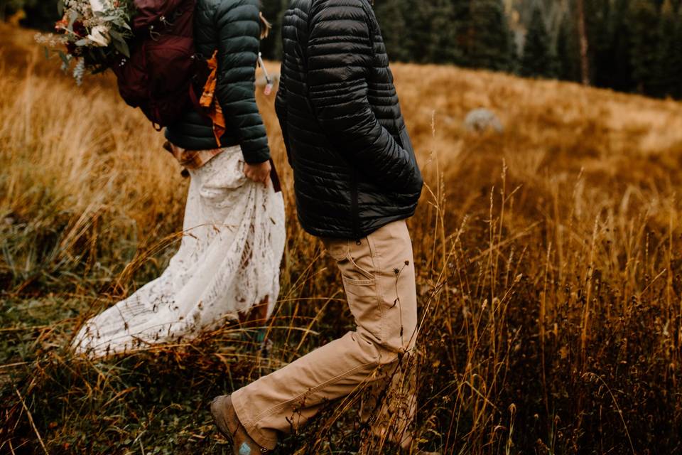 Backcountry elopement