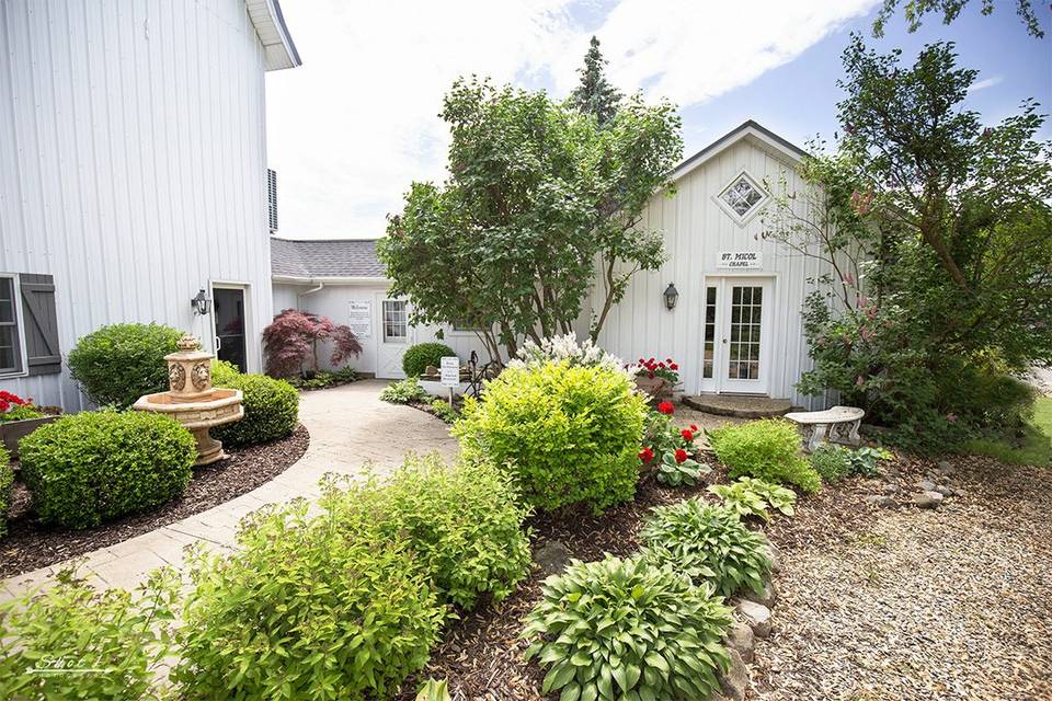 View outside High Point Barn