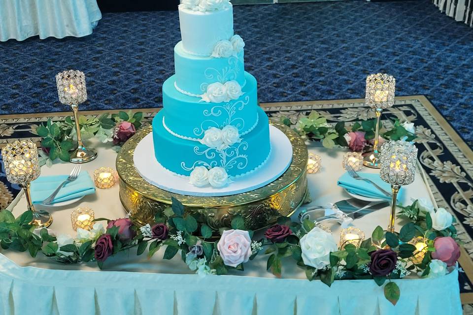 Wedding cake display