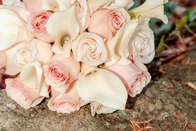 Beautiful bridal bouquet with