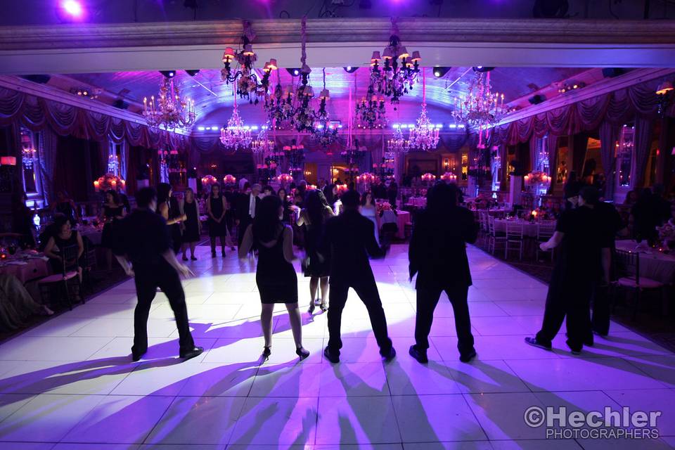 Performing on the dance floor