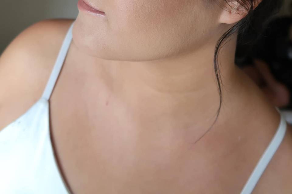 Light, glowing makeup