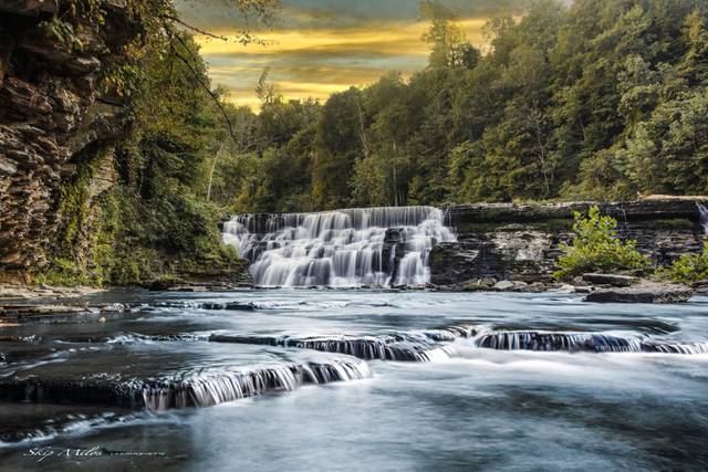 Waterloo Falls by Skip Milos