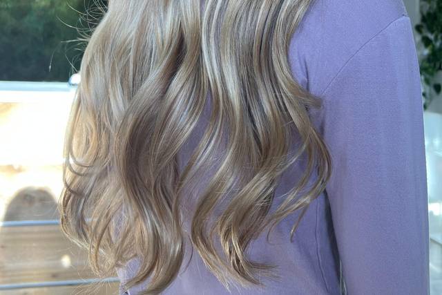 Balayage, cut and style