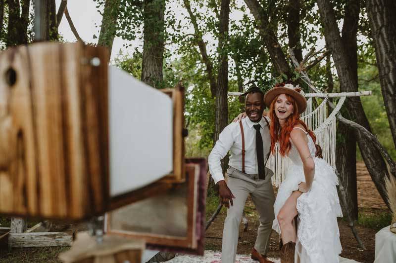 Boho Wedding with Vintage Boot