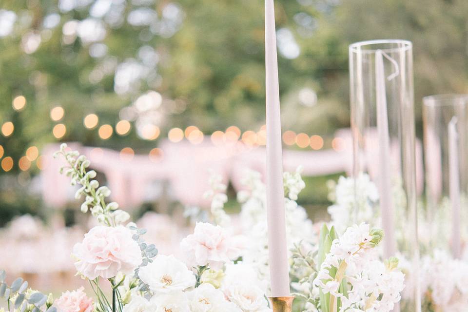 Ethereal floral decor and accents