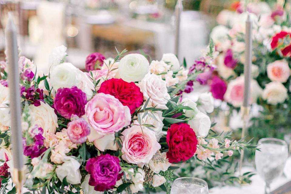 Rustic, organic and bold florals
