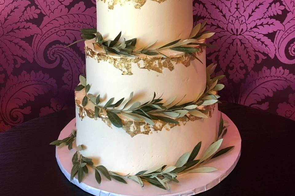 Gold leaf accents
