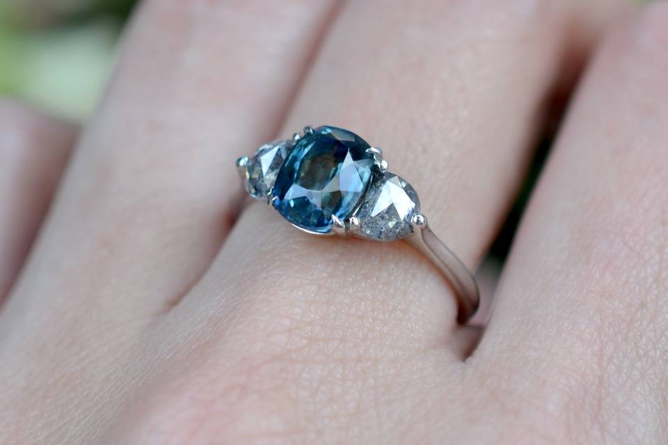 Sapphire and Diamond Ring