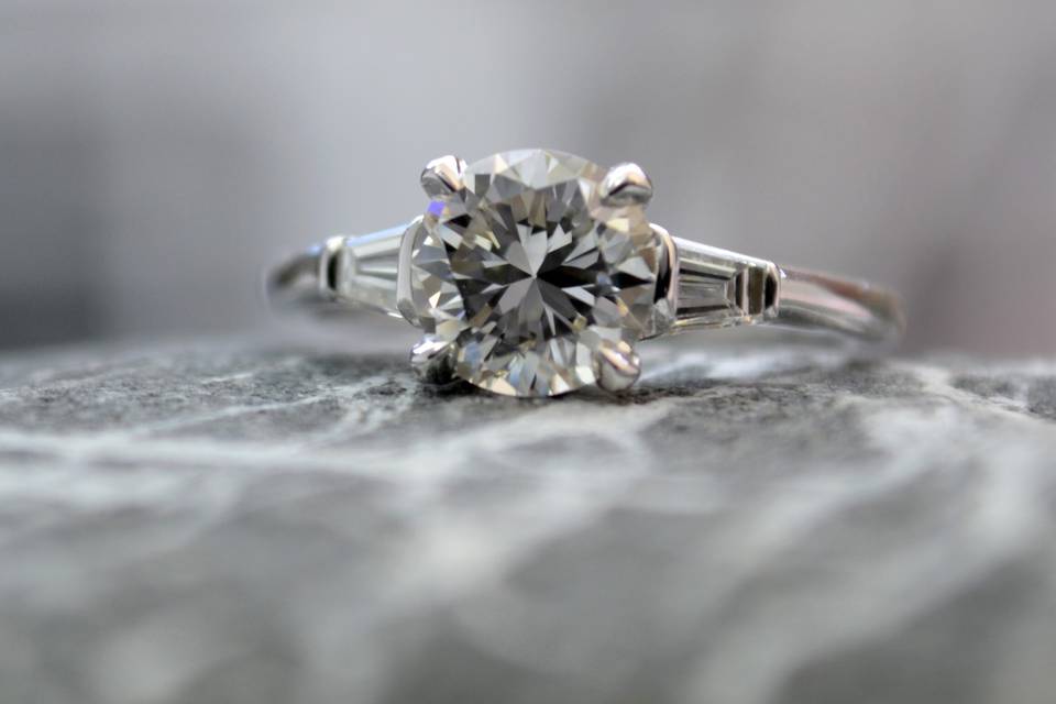 Rustic Rose Cut Diamond Ring