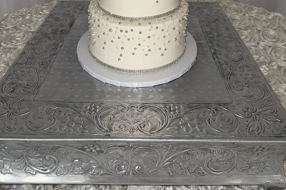 3 Tier Pearl Cake