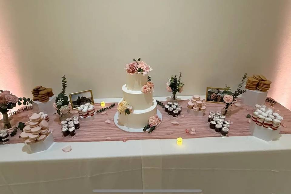 3 tier and desserts
