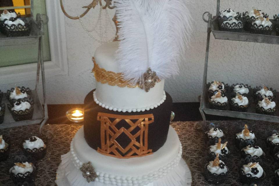 Gatsby themed Fondant