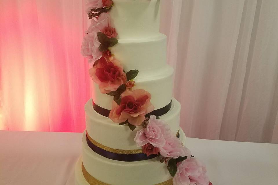 6 tier buttercream