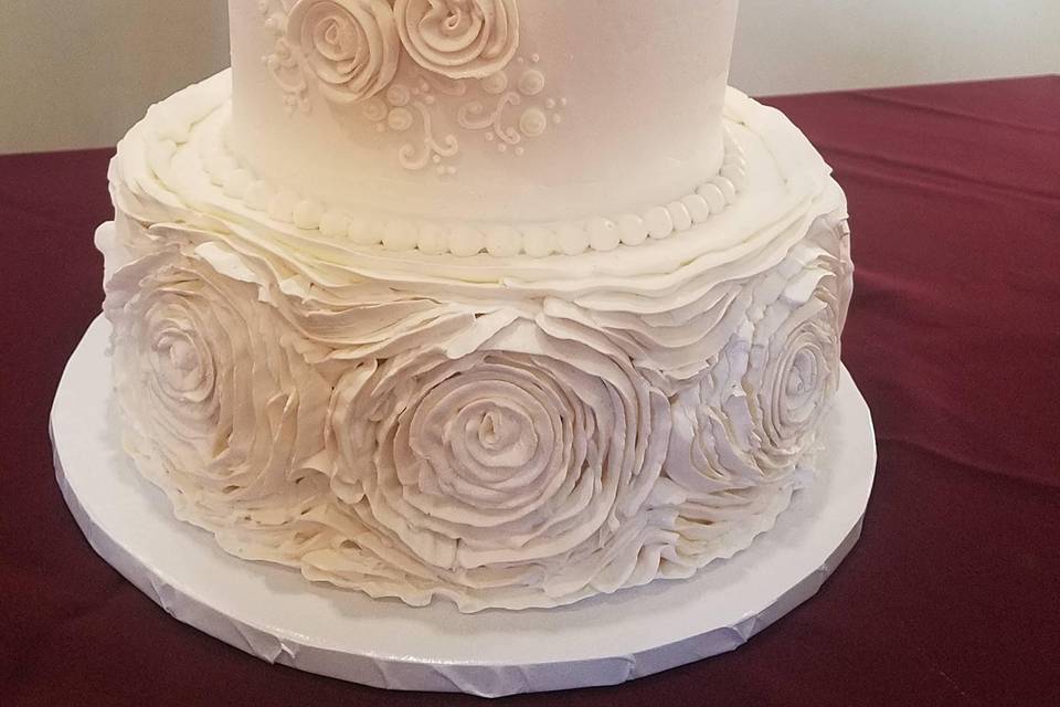 Buttercream Ribbon Cake