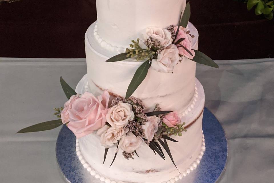 Distressed Frosting 2 Tier