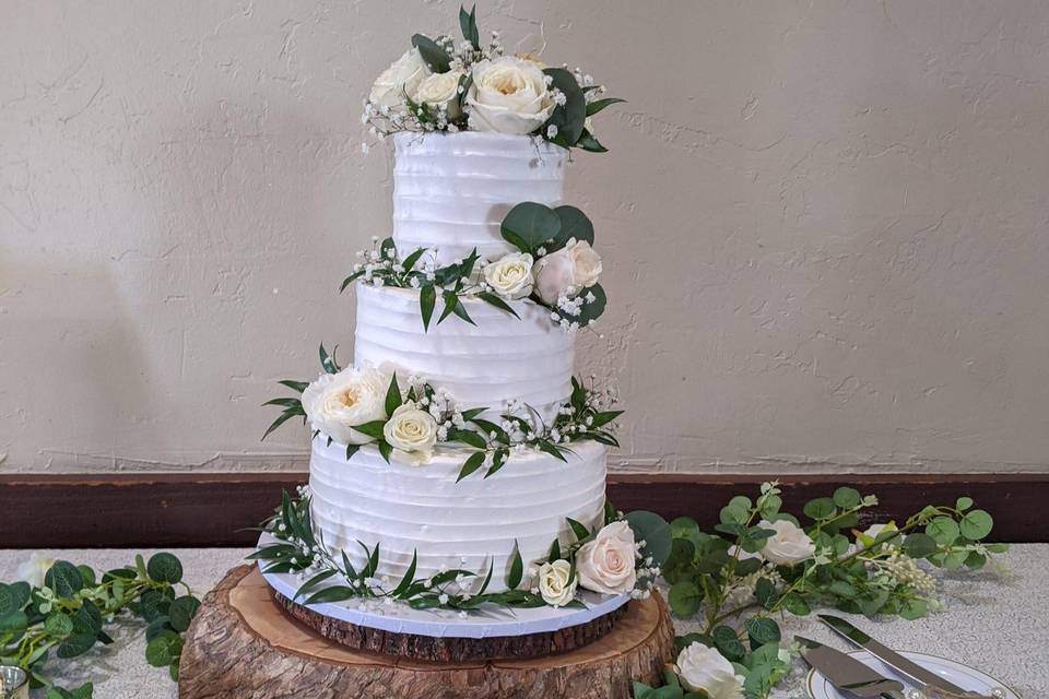 3 Tier Simple Rustic