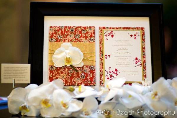 Asian inspired invitation