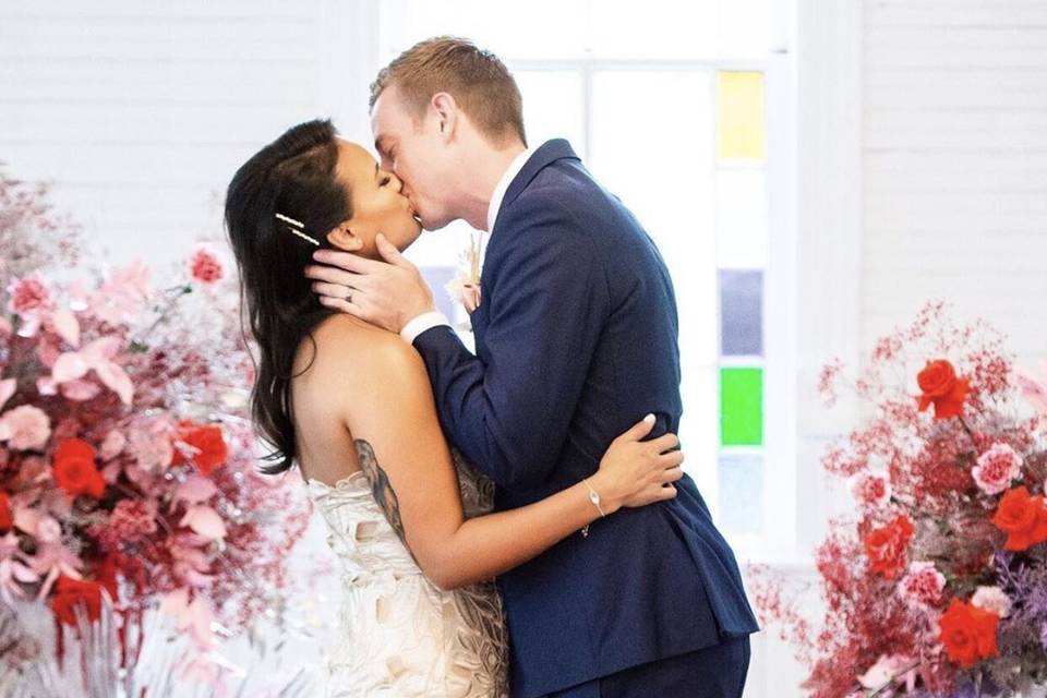 A loving kiss