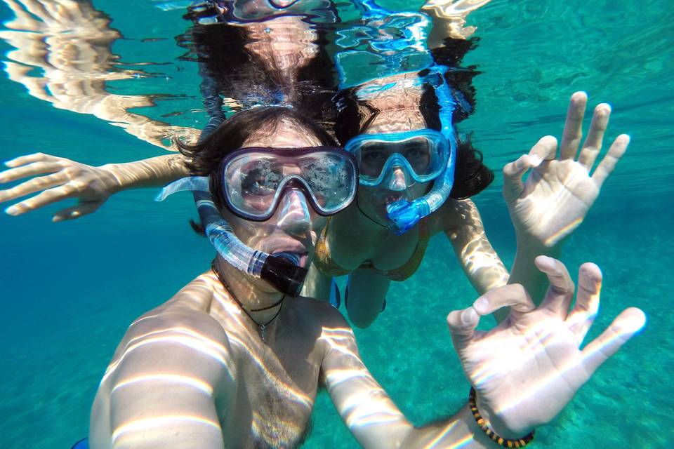 Snorkling in the Caribbean