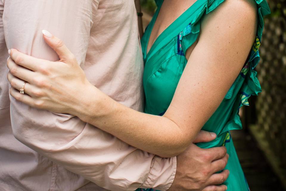 Beach engagement session