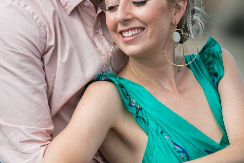 Beach engagement session