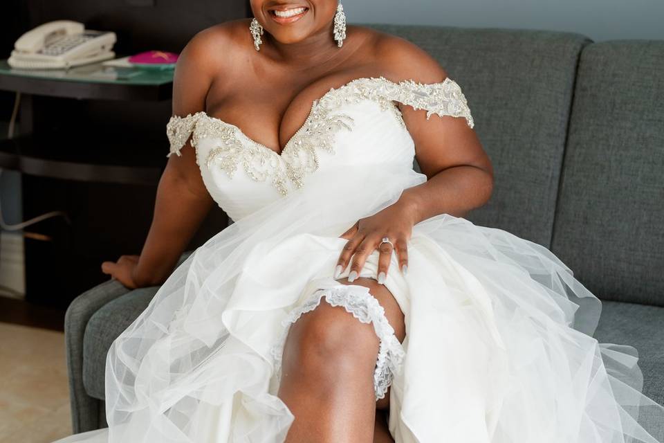 A radiant bride!