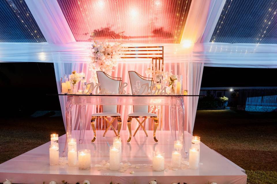 Chic Sweetheart Table