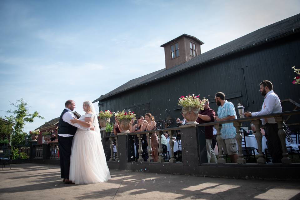 First dance by the Barn