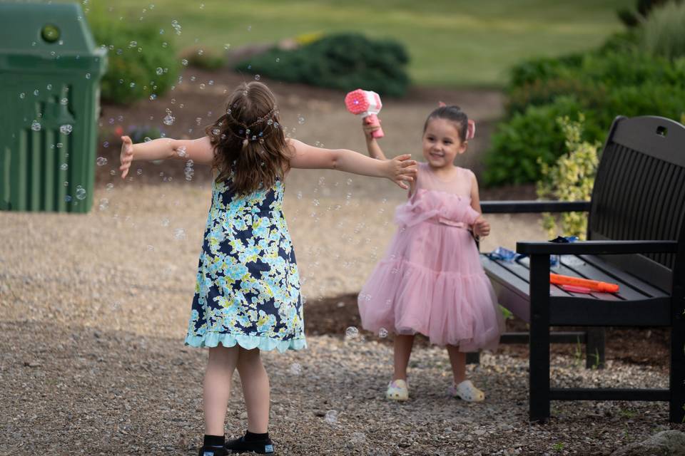 Bubbles and little girls