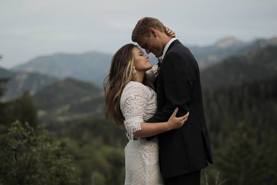Utah mountain wedding