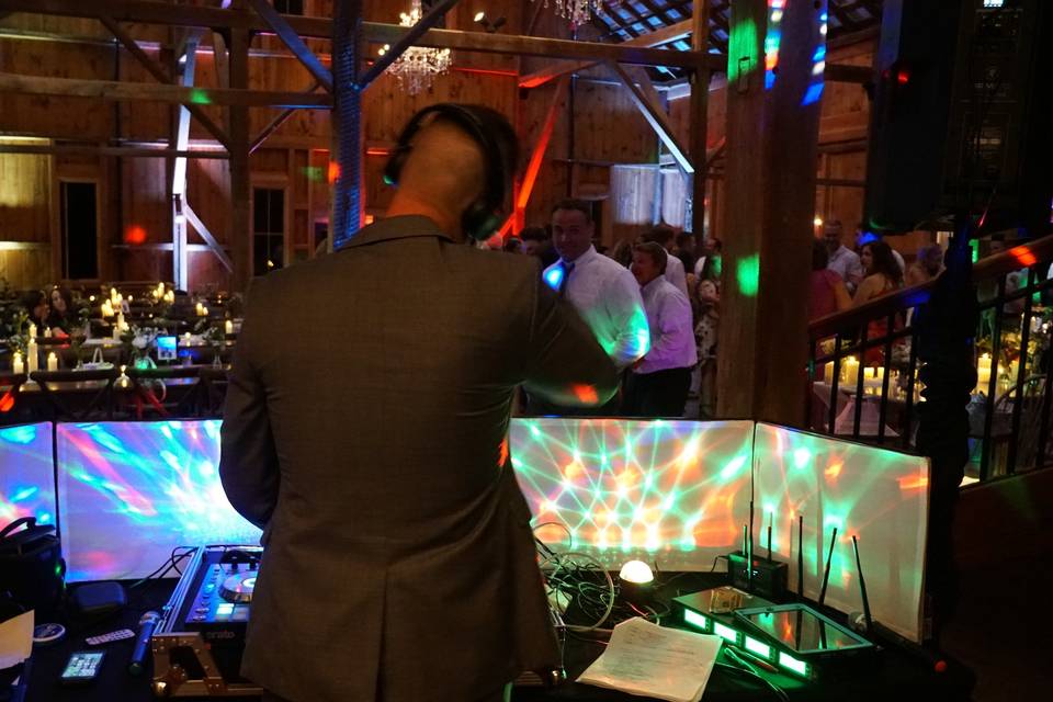 DJ performing