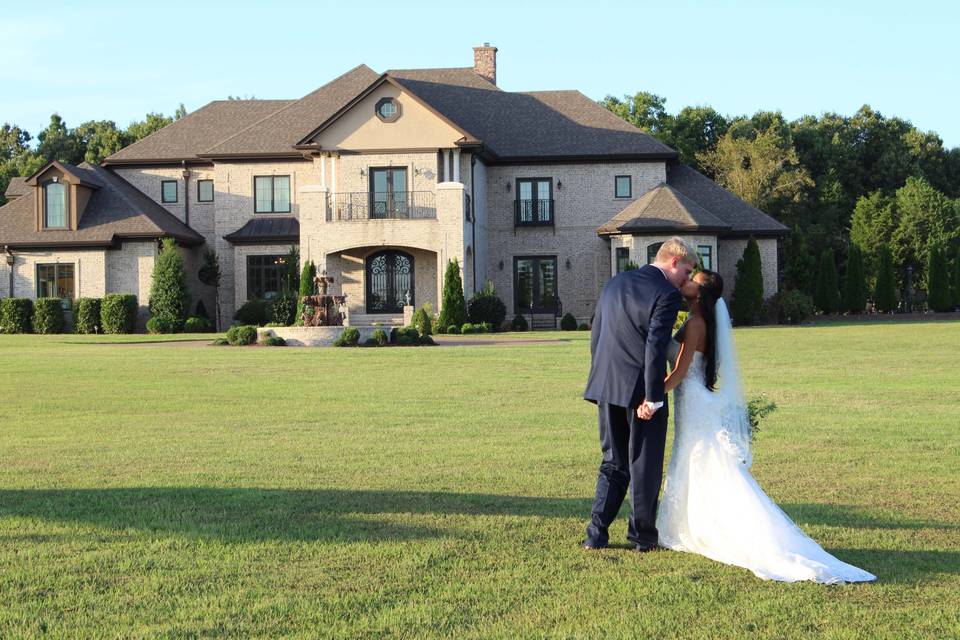 The bride and groom