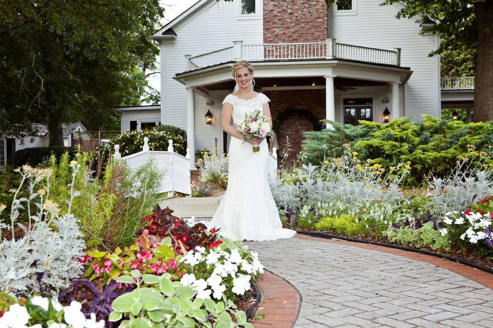 Bride on the path