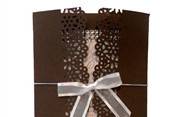 Chocolate Brown Wedding Invitation by ShopWeddingBling.com. Yum!