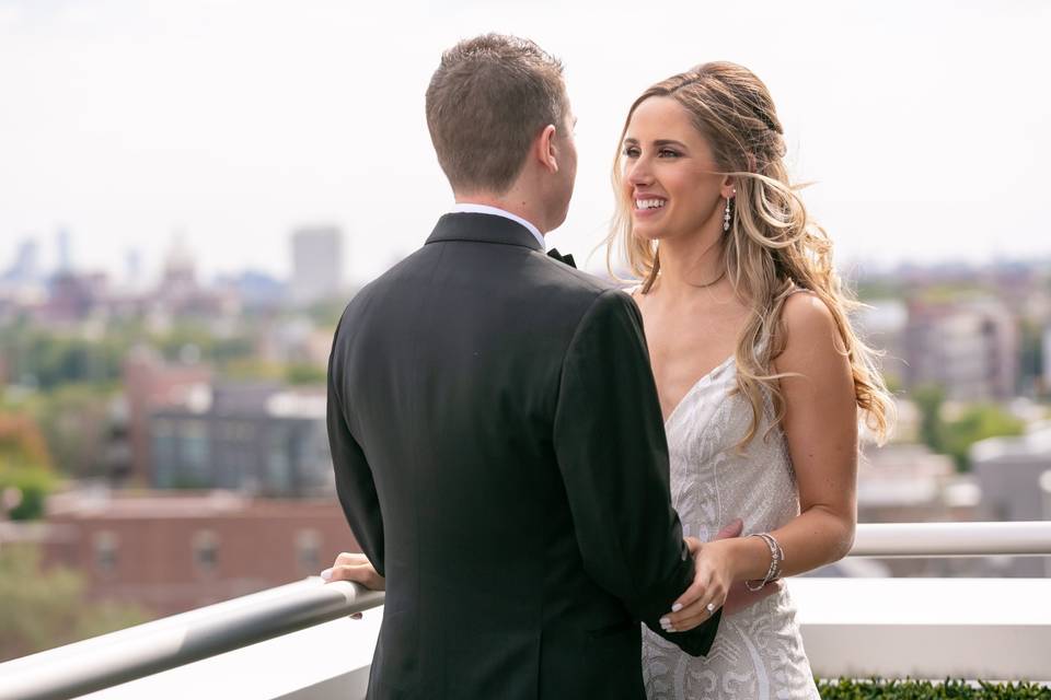 Bride & Groom Outside